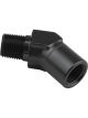Proflow 45 Degree Coupler Female - Male Elbow 3/4in. NPT, Black