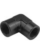 Proflow 90 Degree Coupler Female - Female Elbow 1/2in. NPT, Black