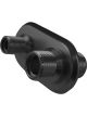 Proflow Firewall Bulkhead Aluminium 2 Port #6, #10 Inline, Black