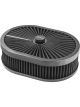 Proflow Air Filter Assembly Flow Top Oval Black 12in. x 9in. x