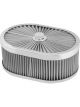 Proflow Air Filter Assembly Flow Top Oval Stainless Steel 12in.