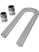 Proflow Radiator Hose Flexible, Stainless Steel Chrome Kit, .36in. L