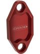Proflow Fuel Pump Block-Off Plate, Aluminium, Red Anodised, Holden