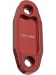 Proflow Fuel Pump Block-Off Plate, Aluminium, Red Anodised, Ford 3