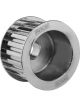 Proflow Alternator Pulley, Gilmer, 17mm bore, Bolt-On, Steel, Silve