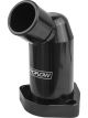 Proflow Water Neck, Billet Aluminium, Swivel Black Anodised, 45 D