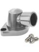 Proflow Water Neck, Billet Aluminium Swivel, Silver Anodised, 90 D