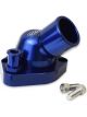 Proflow Water Neck, Billet Aluminium, Swivel Blue Anodised, 45 De