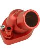 Proflow Water Neck, Billet Aluminium, Swivel Red Anodised, 45 Degr