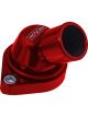 Proflow Water Neck, Billet Aluminium, Swivel Red Anodised, 45 Degr