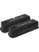 Proflow Valve Covers, Tall Cast Aluminium, Black, Ford Logo, Small