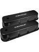 Proflow Valve Covers Tall Aluminium Black Fits BBC w/ Chevrolet Logo