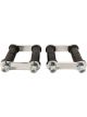 Proflow Leaf Shackle Kit, Rubber Bushings, 2.1/4in., chrome