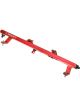Proflow Fuel Rails Kit, Billet Aluminium, Red Anodised, Ford BA BF