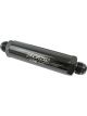 Proflow Oil Filter Billet Aluminium In-Line Black, Stainless Element
