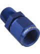 Proflow Female Adaptor -10AN Straight Swivel To 3/8in. NPT, Blue