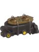 Proflow Master Cylinder, Cast Iron, Black, 1.00 in. Bore, Dual Bo