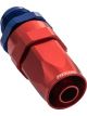 Proflow Male Hose End -08AN To -08AN Hose End Straight, Blue