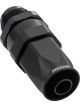 Proflow Male Hose End -12AN To -12AN Hose End Straight, Black