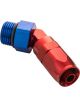 Proflow Fitting, 45 Degree Hose End -08AN Hose To Male -06AN Thr