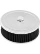 Proflow Air Filter Assembly Round 9in. x 3in. Chrome