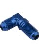Proflow 90 Degree Adaptor AN Flare -10AN Bulkhead, Blue