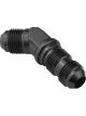 Proflow Bulkhead Adaptor AN Flare 45 Degree Flare -16AN, Black