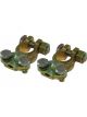 Proflow Battery Terminals, Top-Mount, Brass, Pair