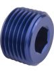 Proflow Fitting Aluminium Socket Plug 3/4in. NPT, Blue