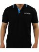 Proflow Corporate Polo Black/Blue Medium