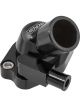Proflow Water Neck, Billet Aluminium Swivel, Black Anodised, 45 D