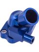Proflow Water Neck, Billet Aluminium Swivel, Blue Anodised, 45 De