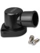 Proflow Water Neck, Billet Aluminium Swivel, Black Anodised, 90 D