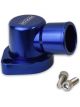 Proflow Water Neck, Billet Aluminium Swivel, Blue Anodised, 90 De