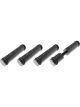 Proflow Fuel Injector Blank off Set Suits Billet Aluminium, Black