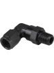 Proflow Adaptor Male -06AN 90 Degree To 1/8in. NPT Swivel, Bla