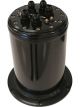 Proflow Billet Surge Tank Kit, Round 152 x 230mm Black, Dual Mount