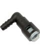 Proflow Fuel Line Connectors, Nylon 5/16in. Female QR 90 Degree To