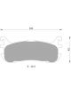 Bosch Brake Pad Rear Set Mazda 323 & Ford Laser 94-98 Mazda