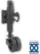 ARK Extreme Off-Road Jockey Wheel Black Ser 750Kg Rated Adjustable 285mm - 710mm