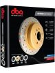 DBA 4000 Cross-Drilled Slotted Disc Brake Rotor (Single) 332mm