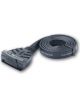ARK 7 Pin Flat Trailer Socket Plastic Black Lid 1.5m Flat Cable
