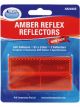 ARK Amber Reflex Reflector Self Adhesive 85mm X 22mm Adr Blister Pack of 2