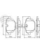Bosch Brake Pads Rear Set