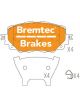 Bremtec Trade-Line Brake Pads Set For Mazda Mx-5 Iv 2.0L 2016