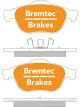 Bremtec Trade-Line Brake Pads Set Laguna Ii Kg0/1 50mm Clip