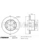 Fremax Brake Rotor (Single) Rear For Volkswagen Crafter 2.0Tdi 2016