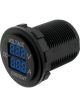 Hulk 4x4 Voltmeter & Ammeter 5-30V & 0-10A Range Blue LED 29mm Dia