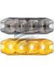 Autolamps Amber 4 Module LED Emergency Lamp 12/24V Flush Mnt 25cm