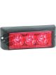 Autolamps Red 3 Module LED Emergency Lamp 12/24V Blk 19cm Lead 2 Strobe